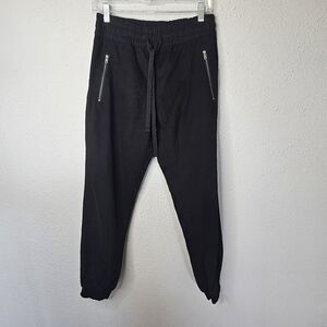 Streetwear Society Black Jogger Pant Elastic Waist Zipper Pockets Size‎ S Small